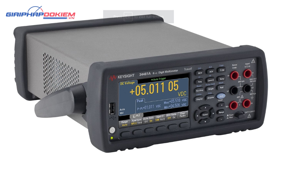 Đồng hồ vạn năng KEYSIGHT 34461A (without GPIB) (6 ½ digit; Không GPIB; 0.0035%) 3 Đồng hồ vạn năng KEYSIGHT 34461A (without GPIB) (6 ½ digit; Không GPIB; 0.0035%) - Ảnh 2