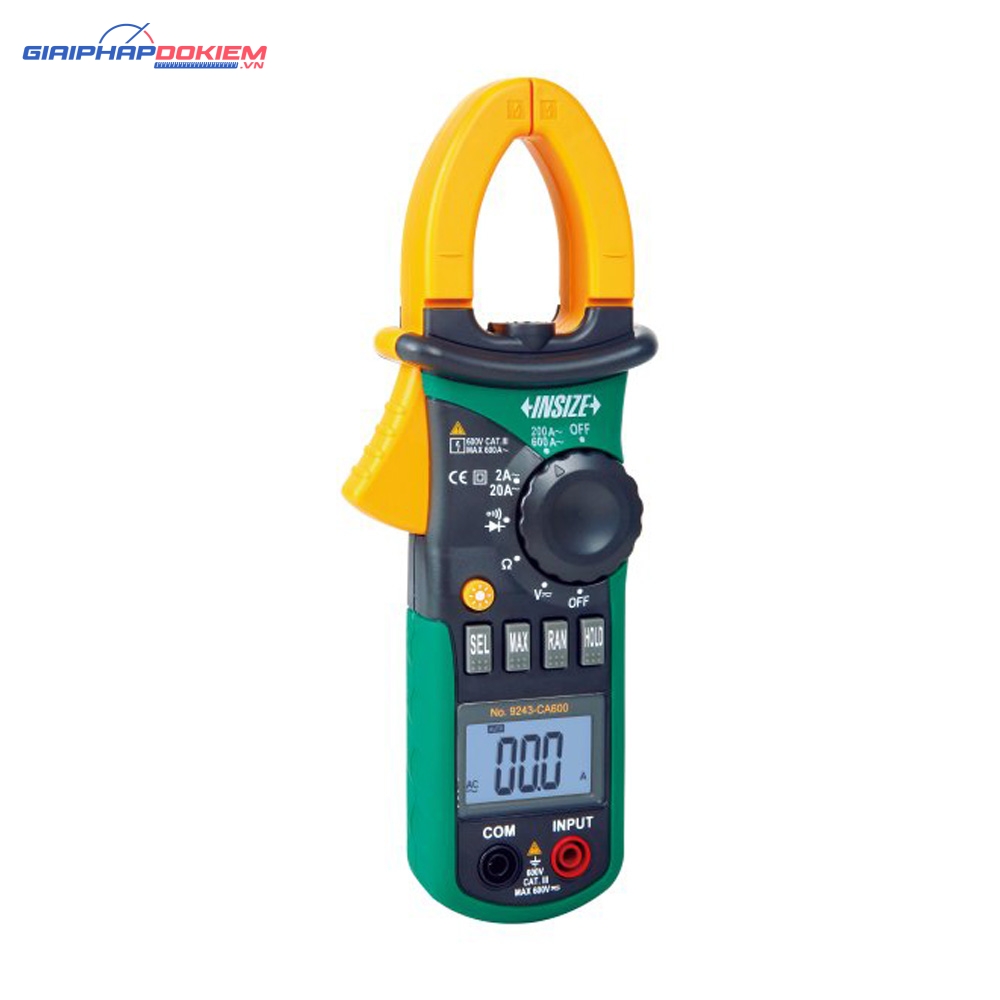 Ampe kìm AC điện tử Insize 9243-CA600 1 Ampe kìm AC điện tử Insize 9243-CA600