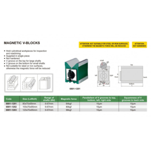 Đế từ khối V - INSIZE 6801-1202