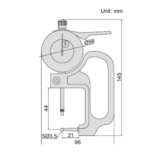 Đồng hồ đo độ dày cơ INSIZE 2367-10A
