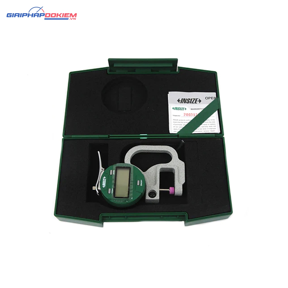 Đồng hồ đo độ dày vật liệu điện tử INSIZE 2871-101 (0-10mm / 0.001) 4 Đồng hồ đo độ dày vật liệu điện tử Insize 2871-10, 0-10mm/0.0005