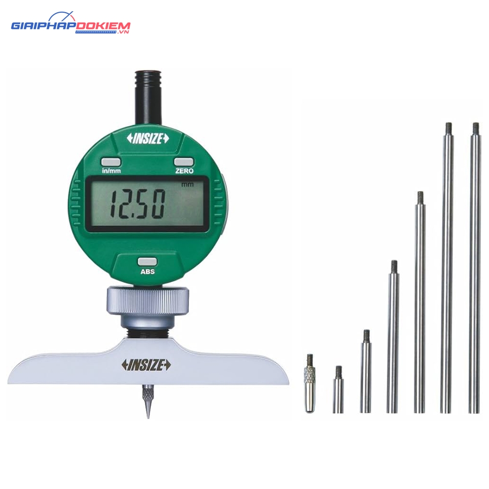 Đồng hồ đo độ sâu điện tử INSIZE 2141-202A (0-300mm/0-12) 2 Đồng hồ đo độ sâu điện tử INSIZE 2141-202A (0-300mm/0-12)