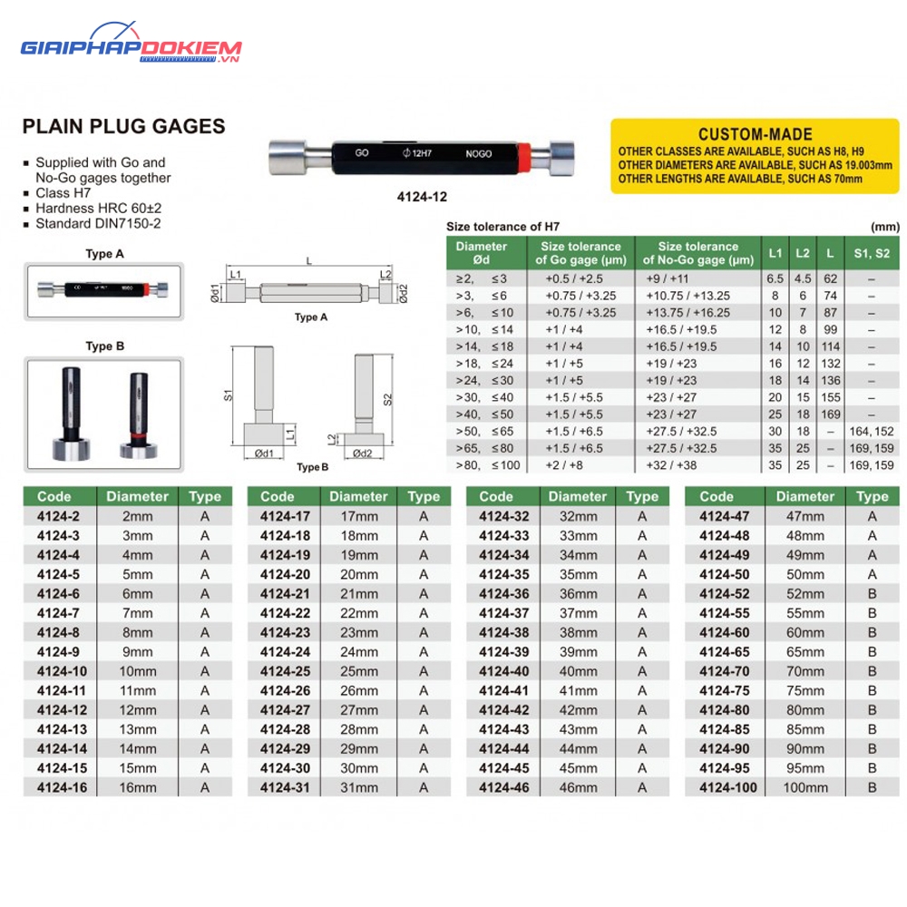 Dưỡng đo ống Insize 4124-4 3 Dưỡng đo ống Insize 4124-4