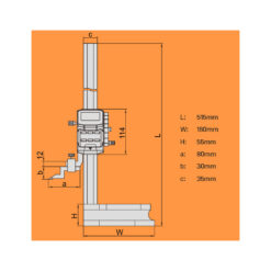 Thước đo cao điện tử Insize 1156-300 (0-300mm / 0.01mm) 6 insize 1156 300 2