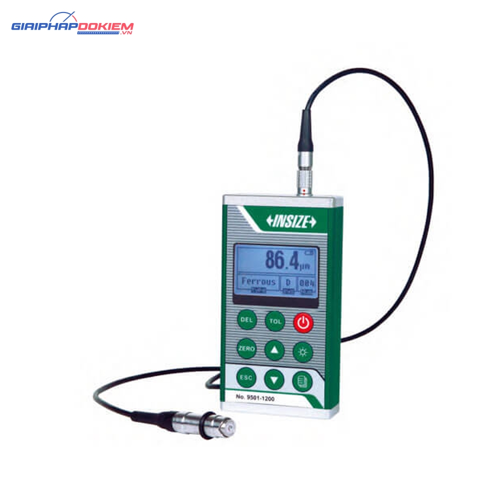 Máy đo chiều dày lớp sơn, phủ, mạ Insize 9501-1200 (0-1250µm, đầu đo từ tính) 2 Máy đo chiều dày lớp sơn, phủ, mạ Insize 9501-1200 (0-1250µm, đầu đo từ tính)