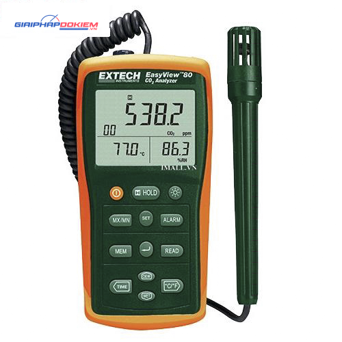 Máy đo khí CO2, nhiệt độ, độ ẩm, điểm sương Extech EA80 (0 to 6,000ppm) 3 Máy đo khí CO2, nhiệt độ, độ ẩm, điểm sương Extech EA80 (0 to 6,000ppm)