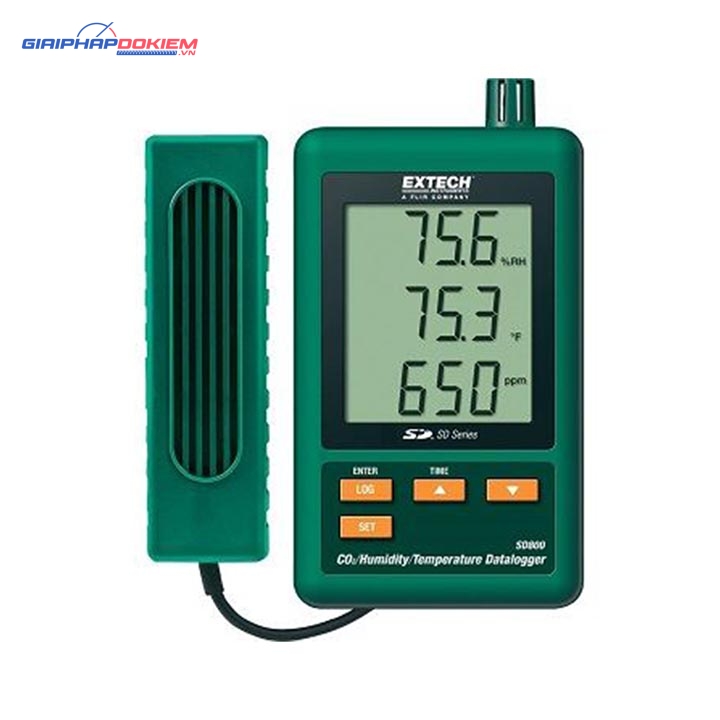 Máy đo khí CO2, nhiệt độ, độ ẩm trong nhà Extech SD800 2 Máy đo khí CO2, nhiệt độ, độ ẩm trong nhà Extech SD800