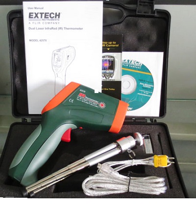 Máy đo nhiệt độ bằng hồng ngoại EXTECH 42570 4 Máy đo nhiệt độ bằng hồng ngoại EXTECH 42570 - Ảnh 2