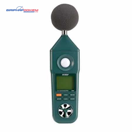 Máy đo nhiệt độ, độ ẩm, ánh sáng, tốc độ gió, độ ồn EXTECH EN300 4 Máy đo nhiệt độ, độ ẩm, ánh sáng, tốc độ gió, độ ồn EXTECH EN300 - Ảnh 2