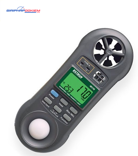 Máy đo nhiệt độ, độ ẩm, tốc độ gió, ánh sáng EXTECH 45170 4 Máy đo nhiệt độ, độ ẩm, tốc độ gió, ánh sáng EXTECH 45170 - Ảnh 2