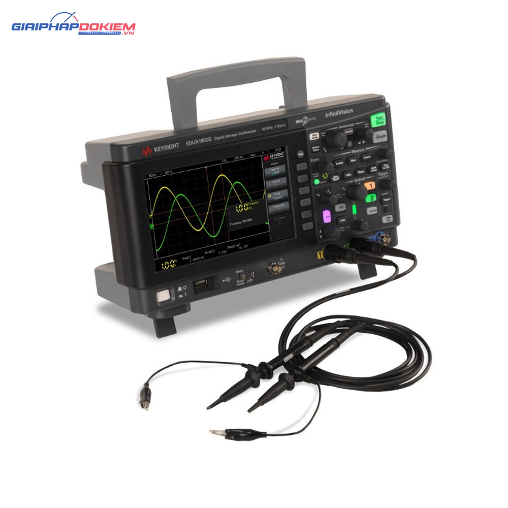Máy hiện sóng số KEYSIGHT EDUX1052G (50 MHz, 2 kênh, 1 GSa/s. WaveGen 20-MHz ) 3 Máy hiện sóng số KEYSIGHT EDUX1052G (50 MHz, 2 kênh, 1 GSa/s. WaveGen 20-MHz ) - Ảnh 2