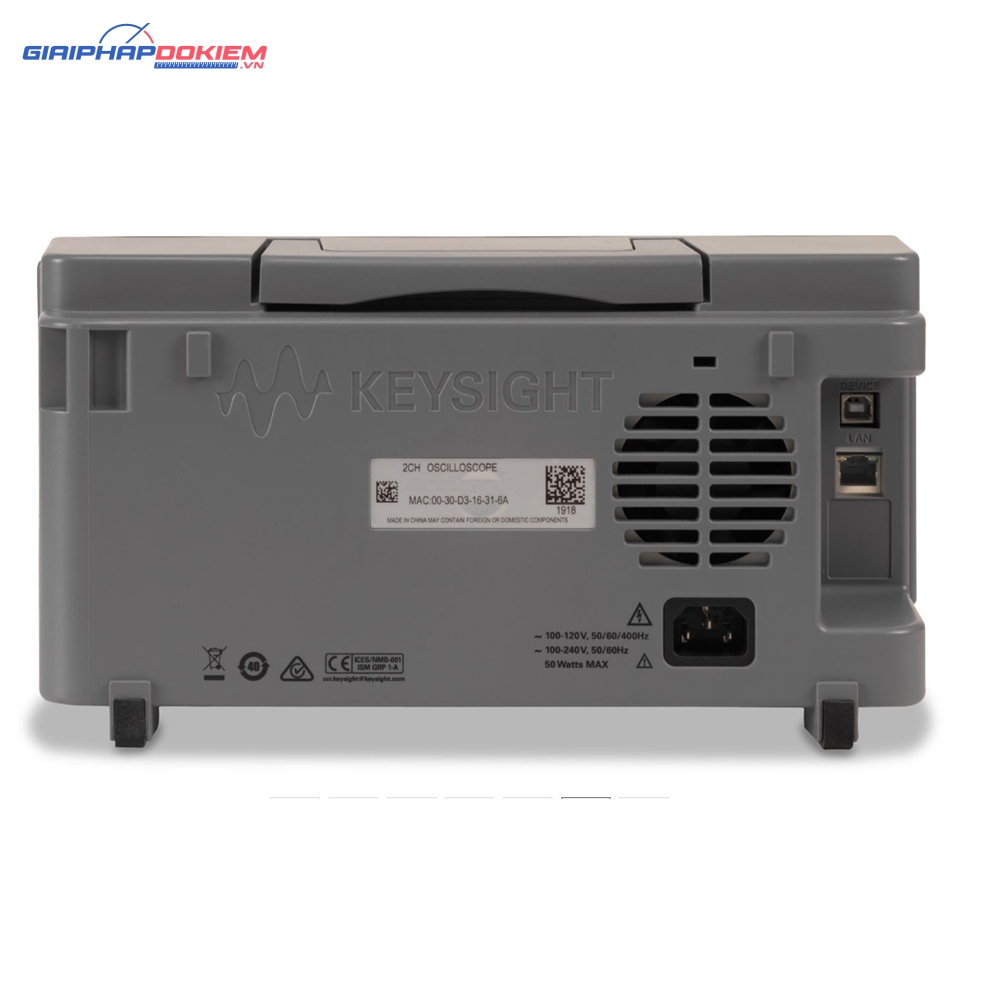 Máy hiện sóng số KEYSIGHT EDUX1052G (50 MHz, 2 kênh, 1 GSa/s. WaveGen 20-MHz ) 5 Máy hiện sóng số KEYSIGHT EDUX1052G (50 MHz, 2 kênh, 1 GSa/s. WaveGen 20-MHz ) - Ảnh 4