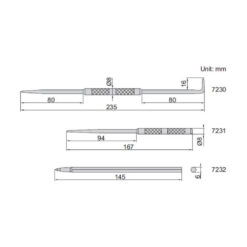 Mũi vạch dấu Insize 7231 5 Mũi vạch dấu Insize 7231