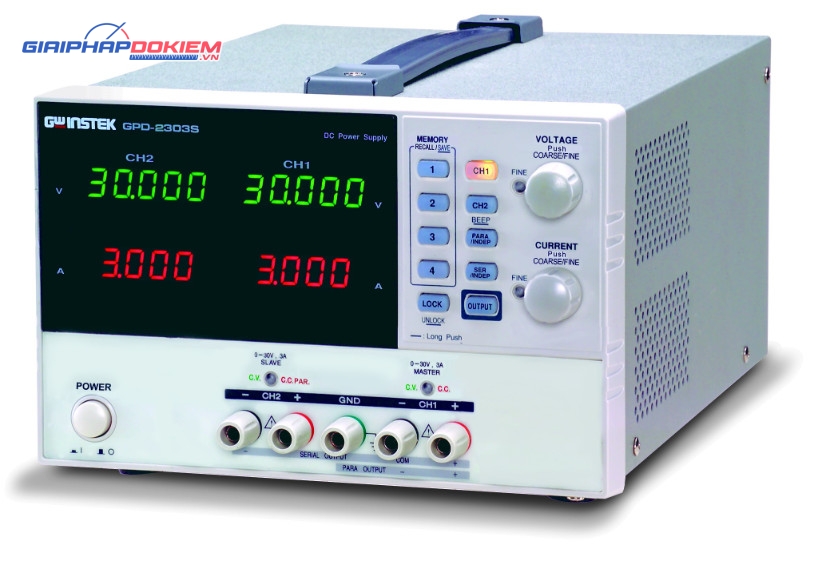 Nguồn DC lập trình tuyến tính 2 đầu ra GW Instek GPD-2303S 2 Nguồn DC lập trình tuyến tính 2 đầu ra GW Instek GPD-2303S