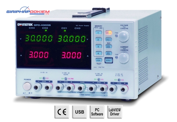Nguồn DC lập trình tuyến tính 2 đầu ra GW Instek GPD-2303S 3 Nguồn DC lập trình tuyến tính 2 đầu ra GW Instek GPD-2303S