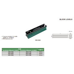 Nivo cân máy (rãnh hình chữ V) INSIZE 4903-300A 7 Nivo cân máy (rãnh hình chữ V) INSIZE 4903-200A