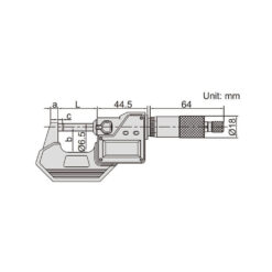 Panme điện tử đo ngoài Insize 3108-50A 7 Panme điện tử đo ngoài Insize 3108-25A