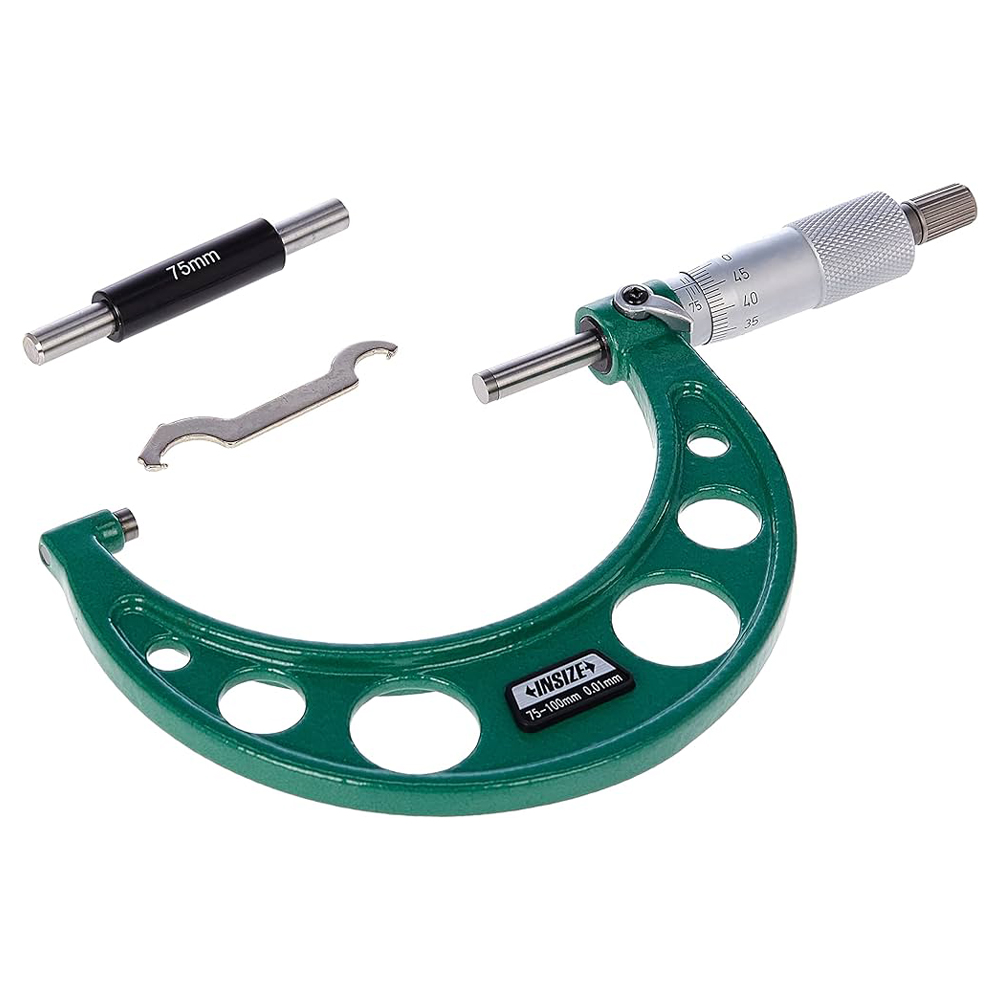 Panme đo ngoài cơ khí INSIZE 3203-100A (75-100mm / 0.01mm)