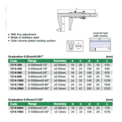 Thước cặp cơ khí INSIZE 1215-392 4 Thước cặp cơ khí INSIZE 1215-392