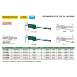 Thước cặp điện tử Insize chống nước 1118-150B 13 Thước cặp điện tử Insize chống nước 1118-150B