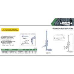 Thước đo cao cơ khí Insize 1253-200 4 Thước đo cao cơ khí Insize 1253-150