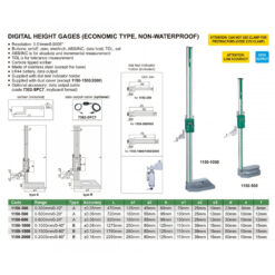Thước đo cao điện tử INSIZE 1150-500 (0-500mm/0-20″, 0.01mm) 4 Thước đo cao điện tử INSIZE 1150-500 (0-500mm/0-20″, 0.01mm)