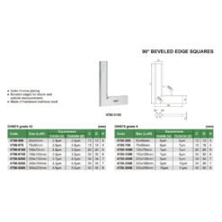 Thước đo góc vuông vát cạnh Insize 4790-1500 (150x100mm) 5 Thước Đo Góc Vuông Vát Cạnh Insize 4790-0150 (150 x 100 mm)