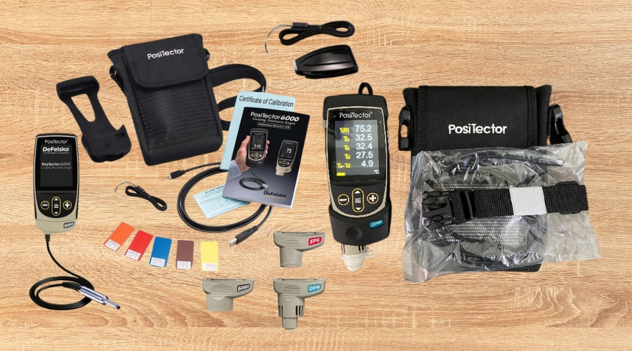 Máy đo nhiệt độ và điểm sương PosiTector DPM1 9 Bộ sản phẩm PosiTector DPM1 bao gồm