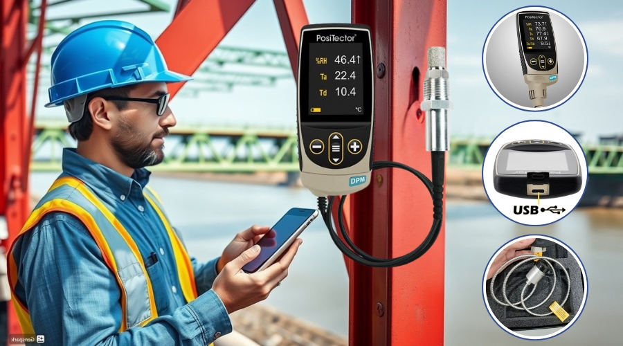 Máy đo nhiệt độ và điểm sương PosiTector DPM1 8 Các đặc điểm nổi bật của máy đo PosiTector DPM1