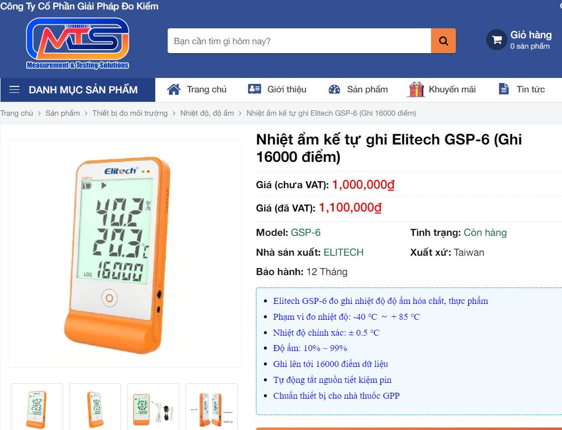 Đại lý Elitech Việt Nam - Chuyên cung cấp thiết bị giám sát môi trường Elitech 8 Giải Pháp Đo Kiểm luôn tinh gọn quy trình đặt mua hàng mang đến trải nghiệm tốt cho khách hàng