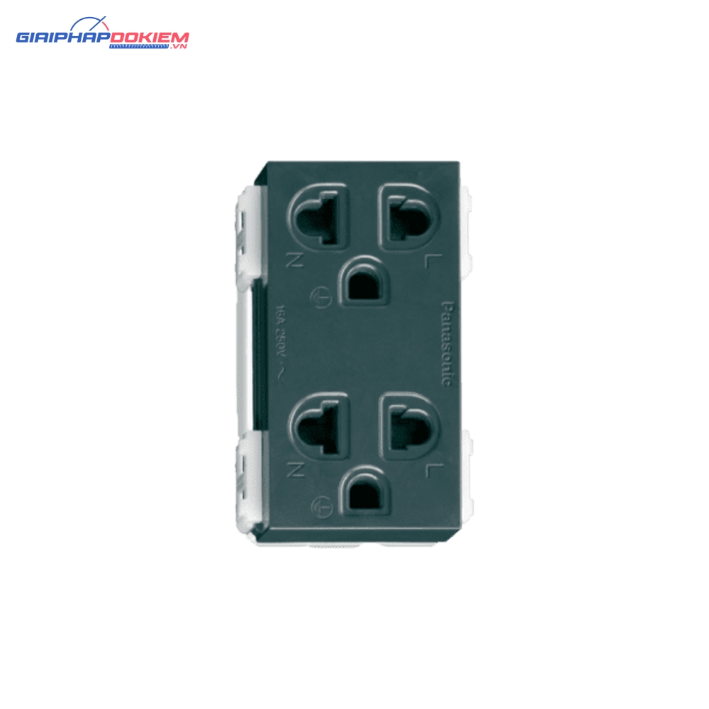 Ổ cắm đôi 3 chấu Panasonic WEV1582-7SW 4 Ổ cắm đôi 3 chấu Panasonic WEV1582-7SW - Ảnh 2