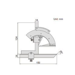 Thước đo góc INSIZE 2374-320 5 Thước đo góc INSIZE 2374-320