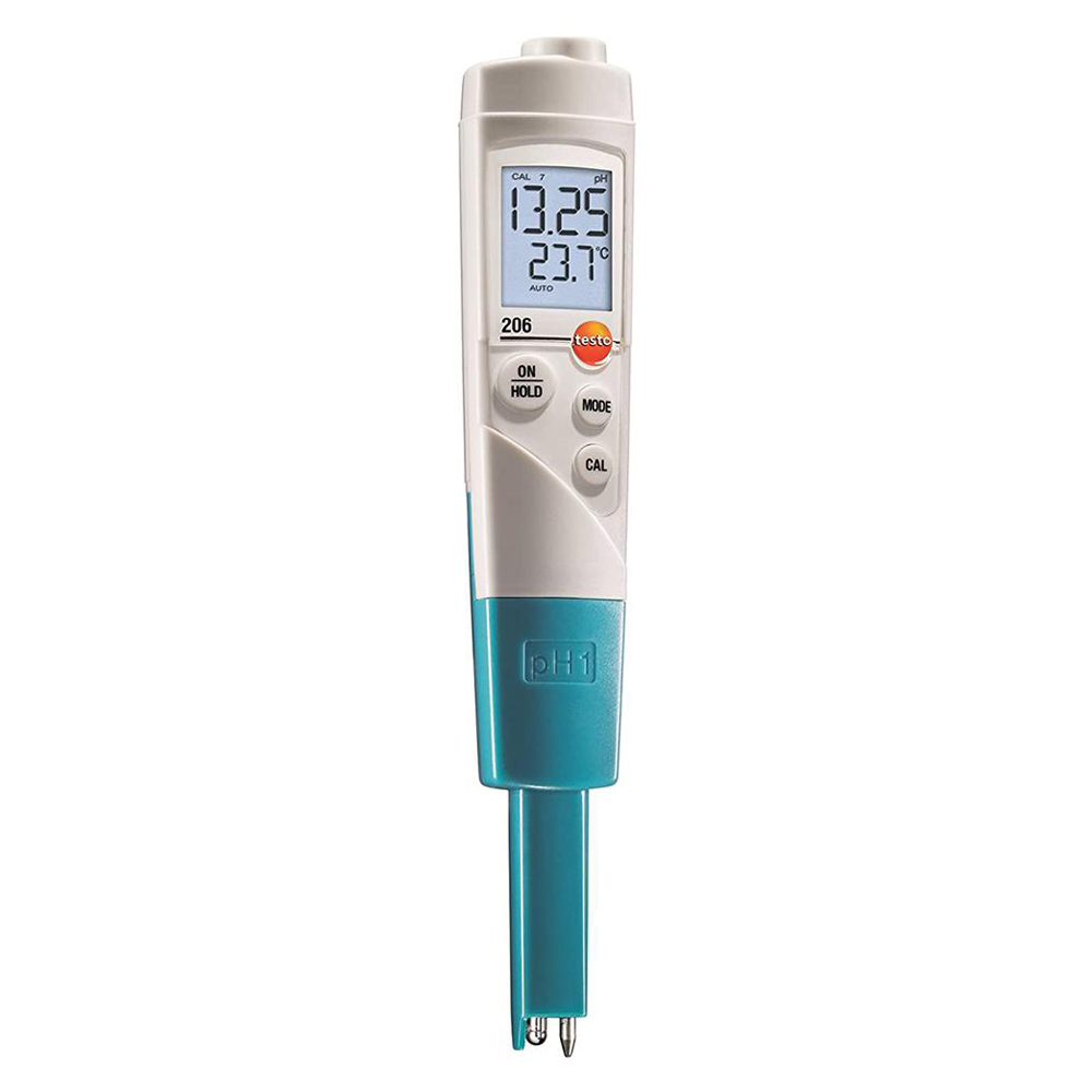 Máy đo PH, nhiệt độ Testo 206 pH1 (0 ~ 60 °C; 0~14 pH)