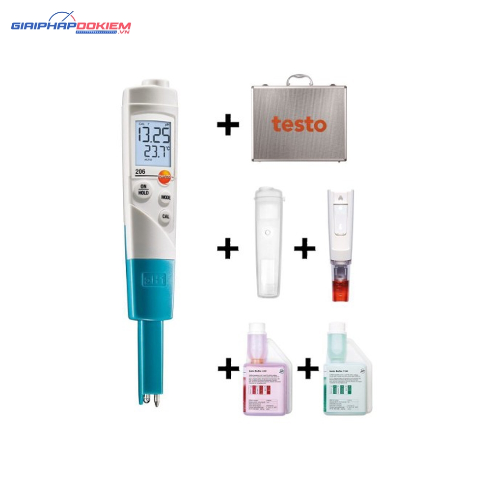 Máy đo PH, nhiệt độ Testo 206 pH2 (0 ~ 60 °C; 0~14 pH) 7 Máy đo PH, nhiệt độ Testo 206 pH2 (0 ~ 60 °C; 0~14 pH) - Ảnh 3