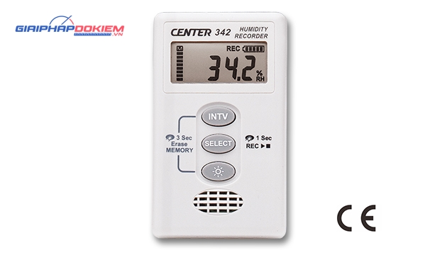 Máy ghi độ ẩm nhiệt độ Datalogger CENTER 342 2 Máy ghi độ ẩm nhiệt độ Datalogger CENTER 342