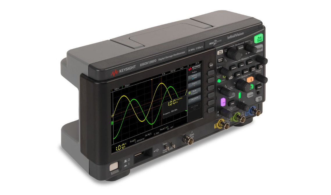 Máy hiện sóng số KEYSIGHT DSOX1202G (+Opt DSOX1202A-100 100Mhz, 2 CH, 2 GSa/s, WaveGen 20-MHz ) 4 Máy hiện sóng số KEYSIGHT DSOX1202G (+Opt DSOX1202A-100 100Mhz, 2 CH, 2 GSa/s, WaveGen 20-MHz ) - Ảnh 3