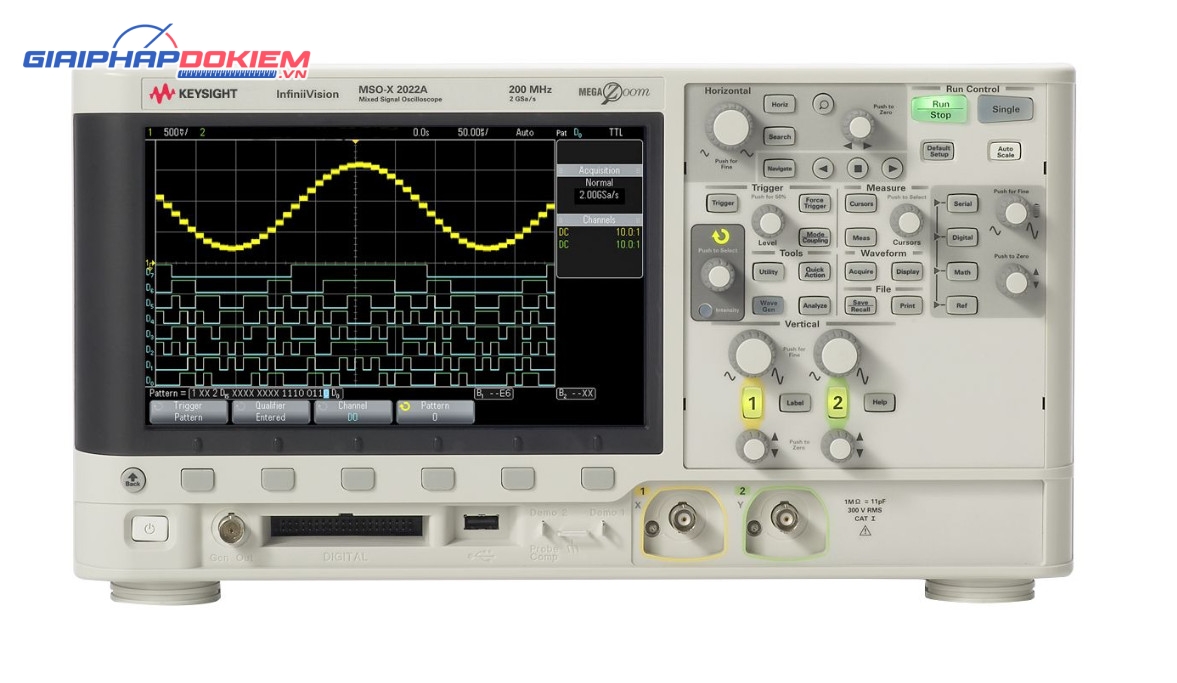 Máy hiện sóng số KEYSIGHT DSOX2022A (200 MHz, 2CH, 2 GSa/s) 2 Máy hiện sóng số KEYSIGHT DSOX2022A (200 MHz, 2CH, 2 GSa/s)