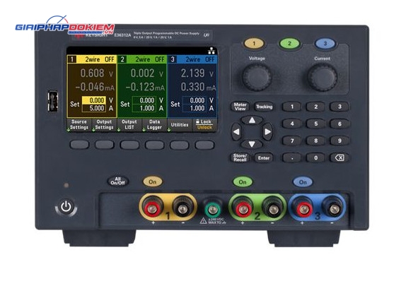 Nguồn DC 3 đầu ra KEYSIGHT E36312A (6V, 5A & 2X 25V, 1A, 80W) 2 Nguồn DC 3 đầu ra KEYSIGHT E36312A (6V, 5A & 2X 25V, 1A, 80W)