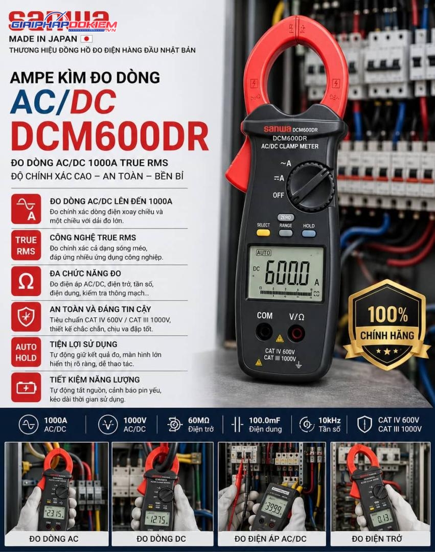 Ampe kìm là gì? Cấu tạo, nguyên lý hoạt động, ứng dụng của đồng hồ ampe kìm 23 Ampe kìm là gì