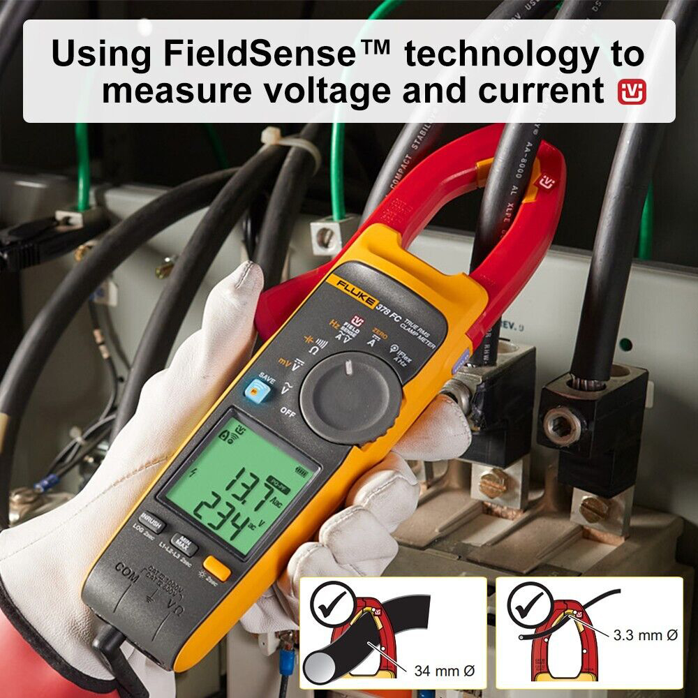 Ampe kìm True-rms AC/DC Fluke 378 FC với iFlex™ 16 Ampe kìm True-rms AC/DC Fluke 378 FC với iFlex™ - Ảnh 5