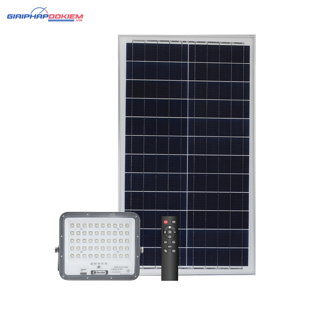 Đèn chiếu pha năng lượng mặt trời CP02.SL.RF 40W 2 Đèn chiếu pha năng lượng mặt trời CP02.SL.RF 40W