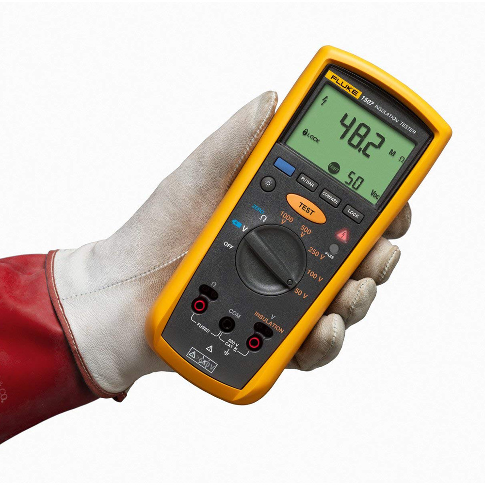 MÁY ĐO ĐIỆN TRỞ CÁCH ĐIỆN FLUKE 1507 (1000V, 10GΩ) 15 MÁY ĐO ĐIỆN TRỞ CÁCH ĐIỆN FLUKE 1507 (1000V, 10GΩ) - Ảnh 2