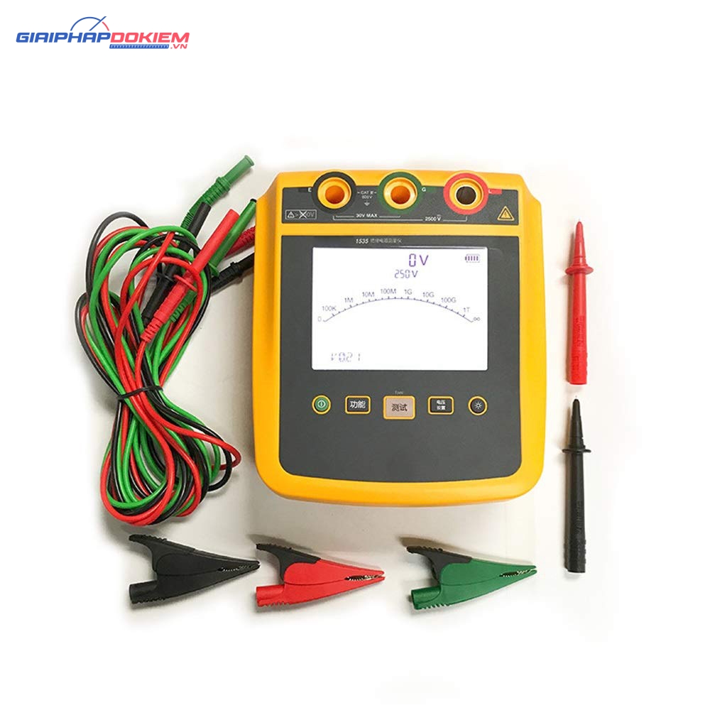 Máy Đo Điện Trở Cách Điện Fluke 1535 2500V (Megaohm kế cao áp) 15 Máy Đo Điện Trở Cách Điện Fluke 1535 2500V (Megaohm kế cao áp) - Ảnh 6