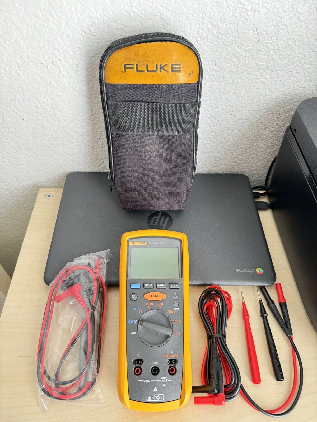MÁY ĐO ĐIỆN TRỞ CÁCH ĐIỆN FLUKE 1507 (1000V, 10GΩ) 24 MÁY ĐO ĐIỆN TRỞ CÁCH ĐIỆN FLUKE 1507 (1000V, 10GΩ) - Ảnh 11