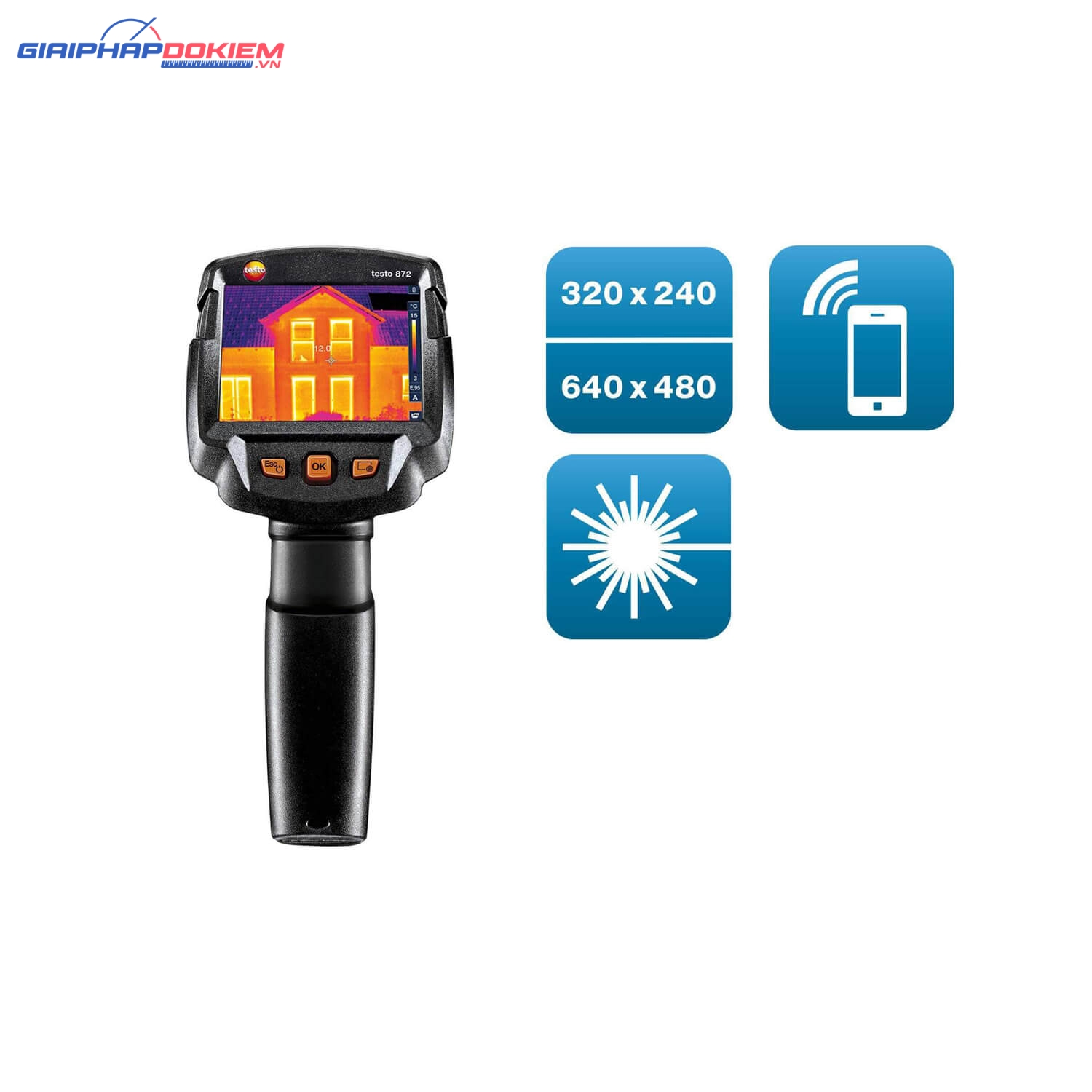Camera nhiệt Testo 872 (320 x 240 pixel, + 650 ° C) 3 Testo 872