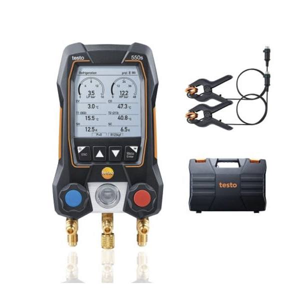 Bộ đồng hồ đo áp suất gas lạnh Testo 550s Smart Kit 1 Bộ đồng hồ đo áp suất gas lạnh Testo 550s Smart Kit