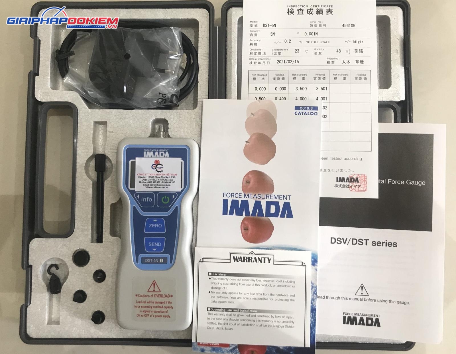 Thiết bị đo lực căng IMADA DST-5N 4 Thiết bị đo lực căng IMADA DST-5N - Ảnh 2