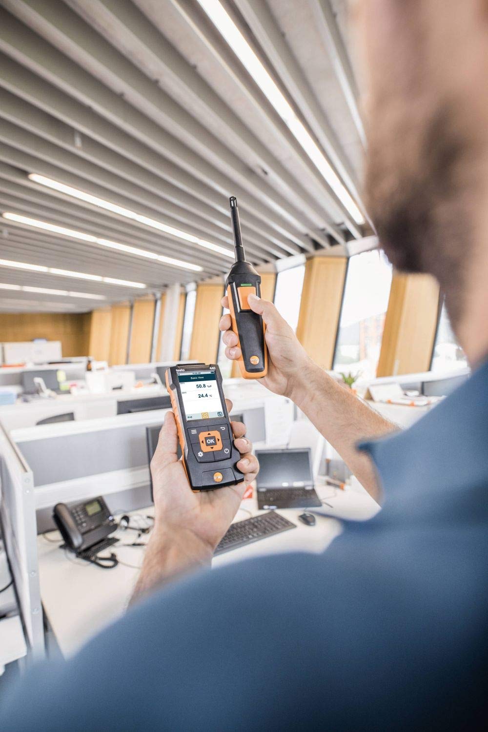 Bộ máy đo nhiệt độ, độ ẩm (Bluetooth) Testo 440 0563 4404 3 Bộ máy đo nhiệt độ, độ ẩm (Bluetooth) Testo 440 0563 4404 - Ảnh 2