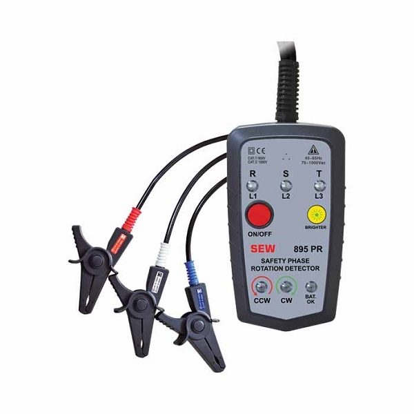 Thiết bị kiểm tra thứ tự pha SEW 895 PR ( Đầu kẹp không tiếp xúc ) 6 Thiết bị kiểm tra thứ tự pha SEW 895 PR ( Đầu kẹp không tiếp xúc )