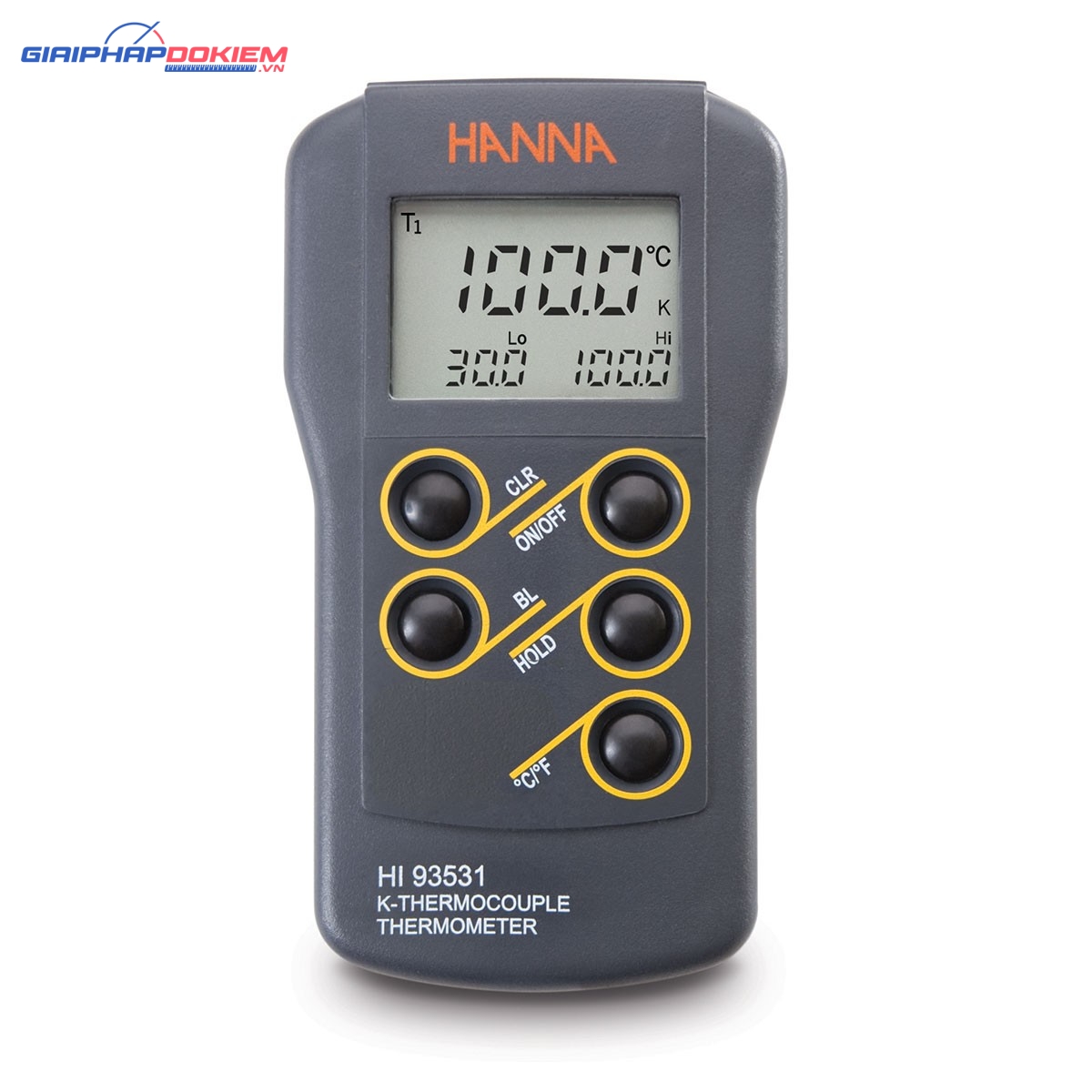 MÁY ĐO NHIỆT ĐỘ KIỂU K HANNA HI93531 3 MÁY ĐO NHIỆT ĐỘ KIỂU K HANNA HI93531
